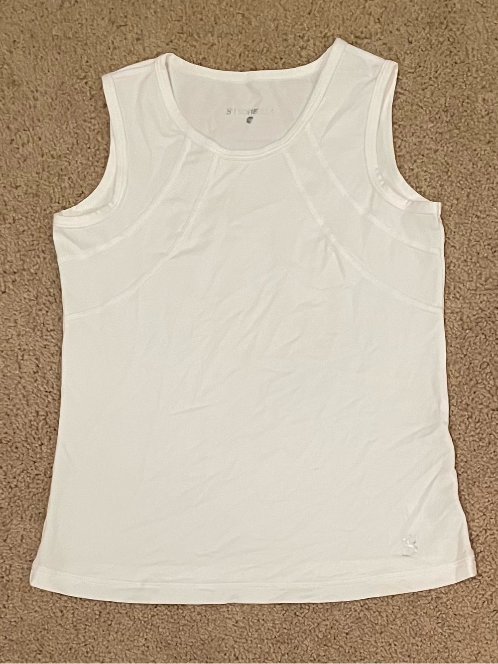 NWOT Girls’ Sofibella Tennis Tank Size M in White